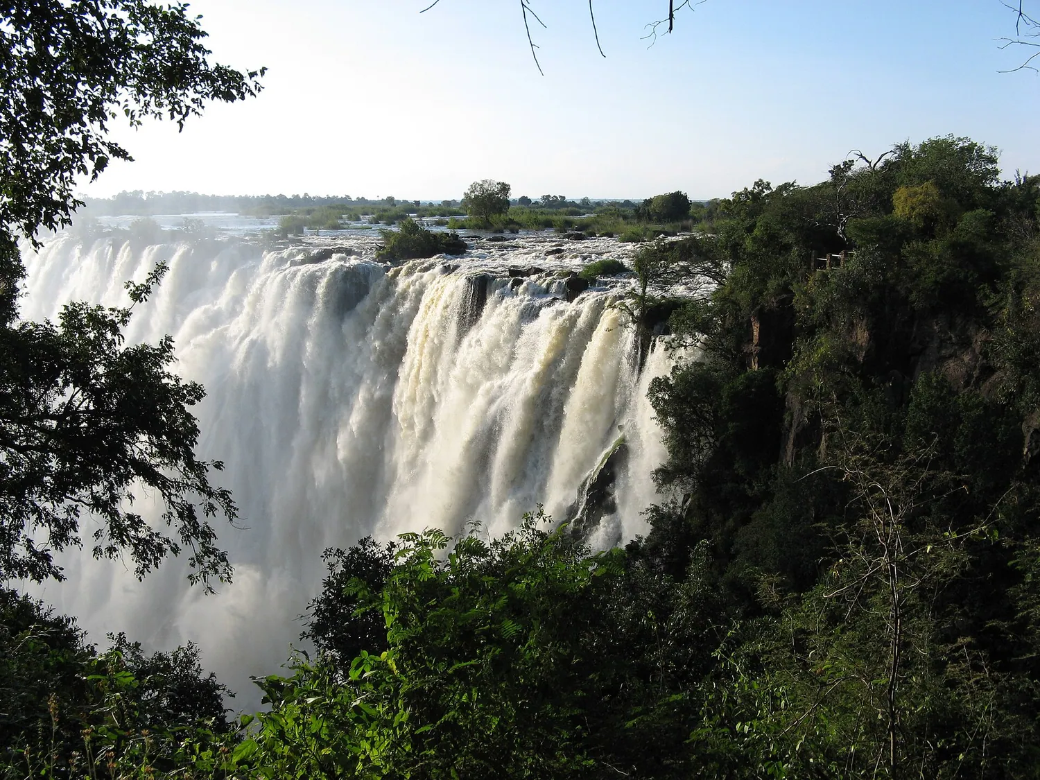 Victoria Falls sett fra Zambia-siden