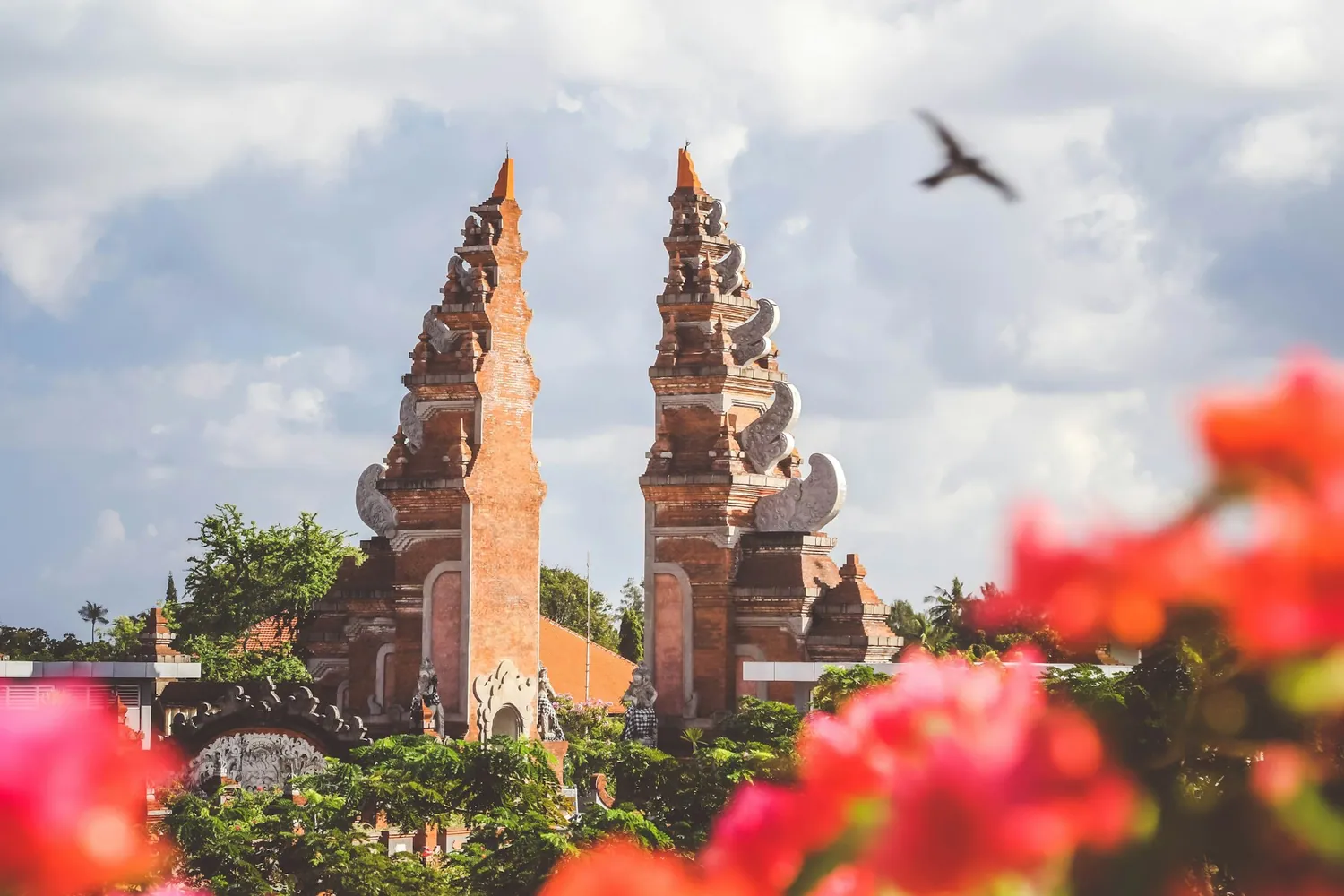 Balinesisk tempel i Indonesia