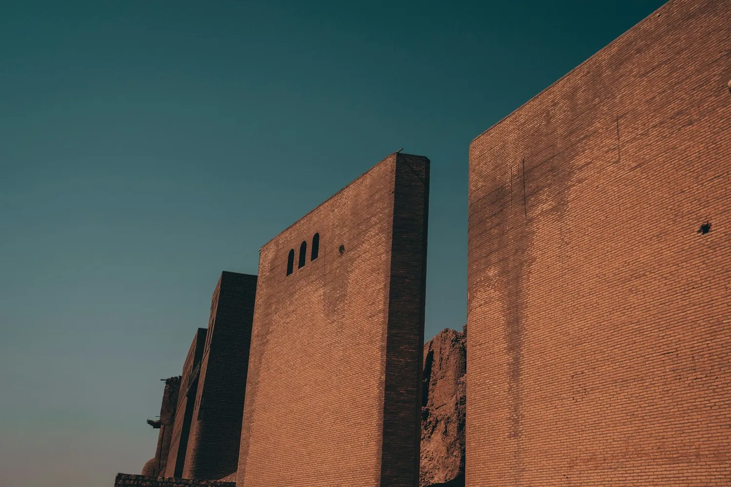 Murverket i citadellet i Erbil