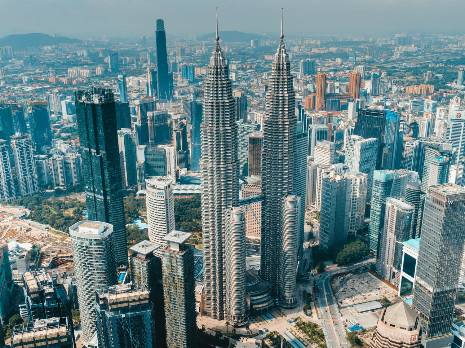 Petronas-tårnene i Kuala Lumpur