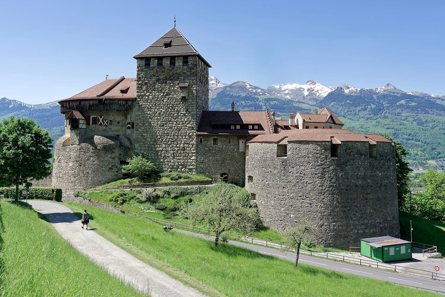 Vaduz slott i Liechtenstein