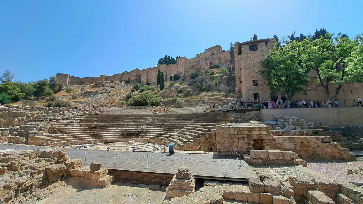 Det romerske teateret og Alcazaba i Malaga