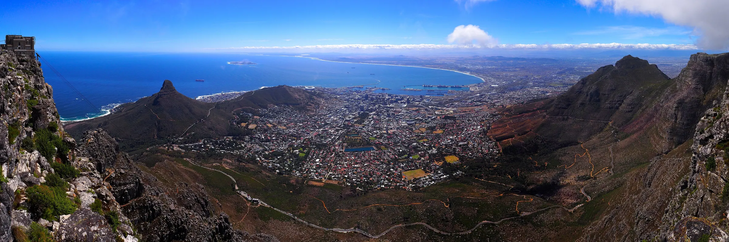 Utsikt over Cape Town fra Taffelberget