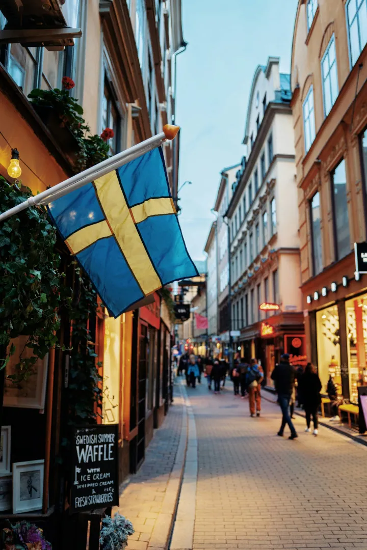 Stockholm Sverige Flagg